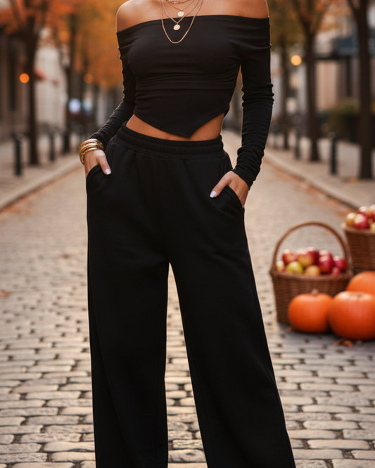 Nova — Conjunto de chándal con hombros descubiertos