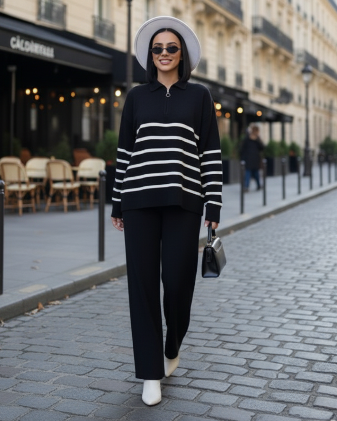 Gaia — Conjunto de lana negro