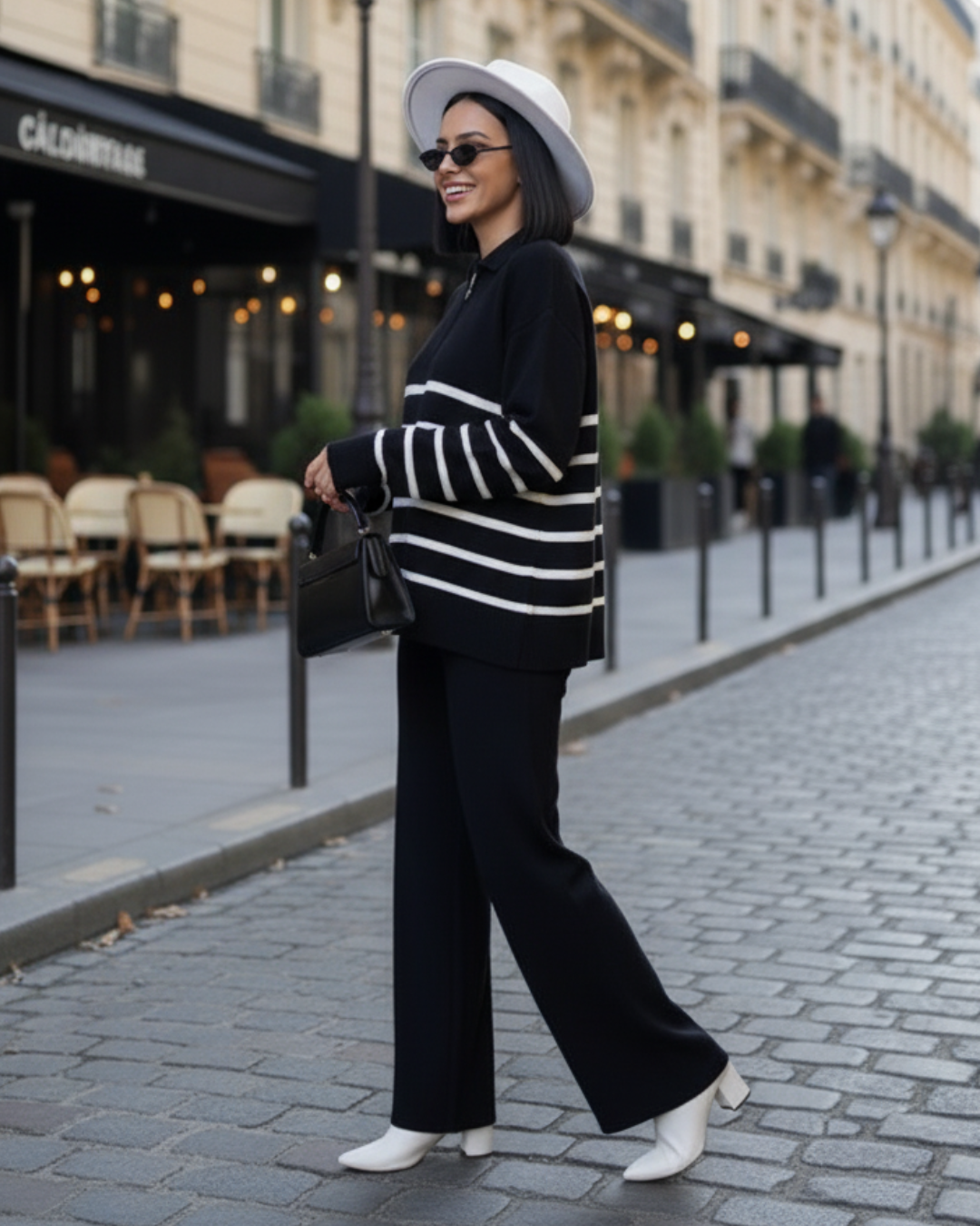 Gaia — Conjunto de lana negro