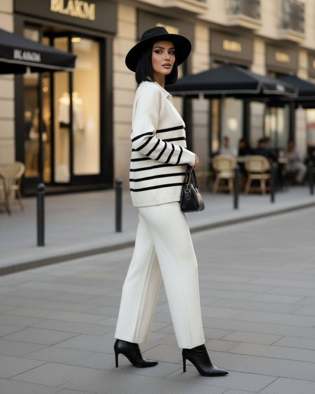 Gaia — Conjunto de lana blanco