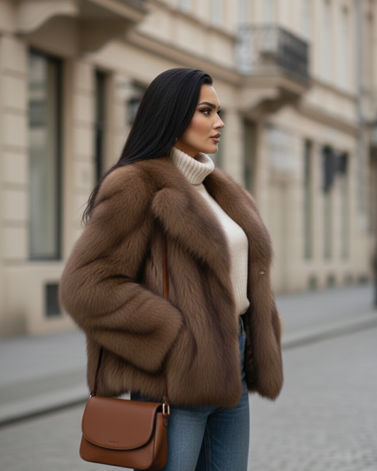 ABRIGO TEHIA MARRÓN